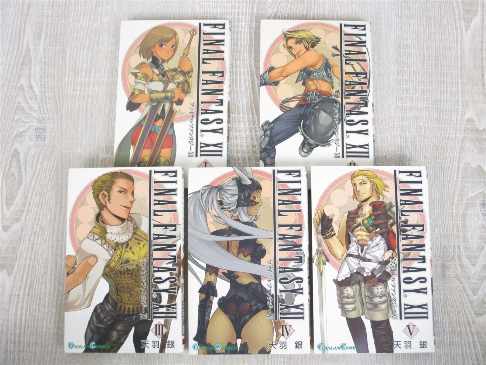 FINAL FANTASY XII 12 Manga Fumetto Set Completo 1-5 GIN AMOU PS2 Libro 1° Ed. SE c
