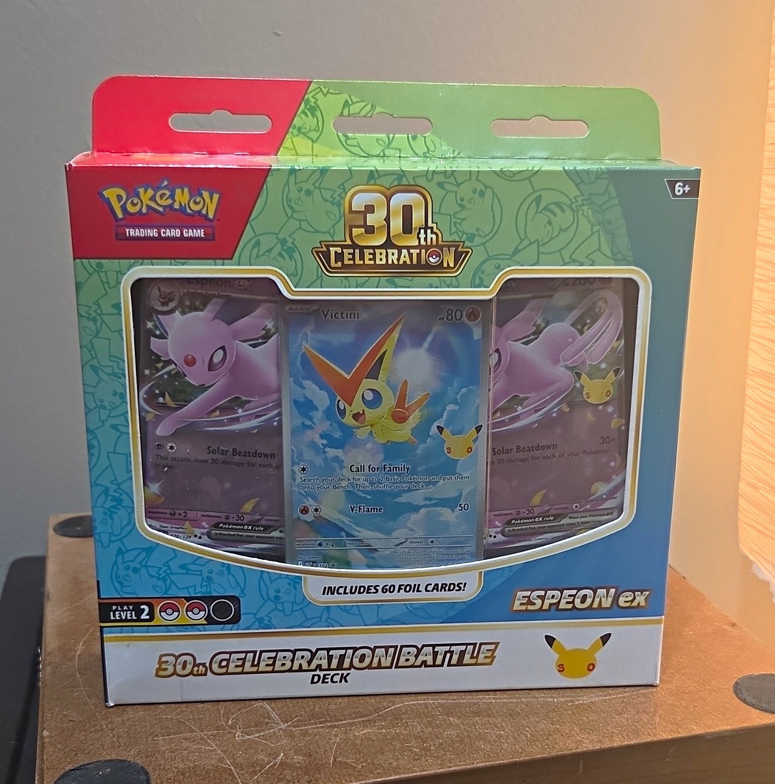 Pokémon TCG 30th Celebration Espeon ex Battle Deck 60 Foil Cards English