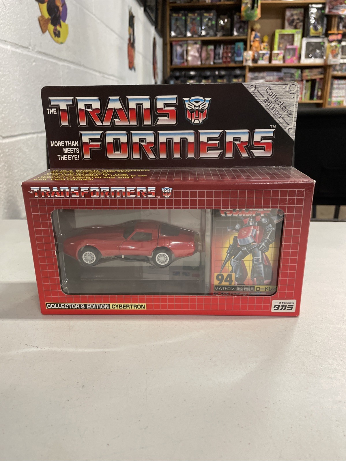 Transformers Red Tracks G1 Ehobby Road Rage Roadrage Corvette #94 CIB