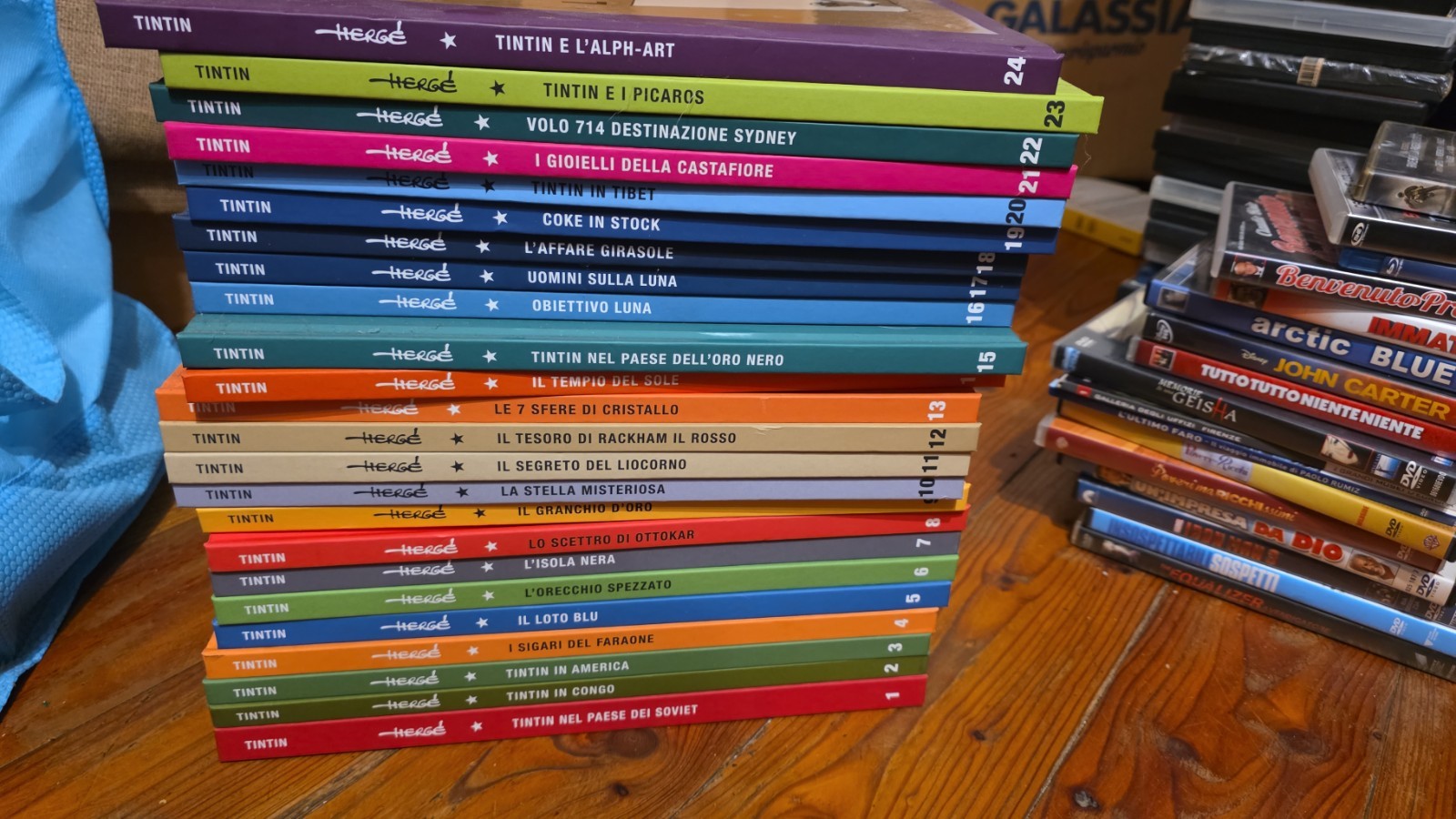 Hergé Tintin lotto 24 volumi fumetti in italiano incl. Alph-Art, Soviet