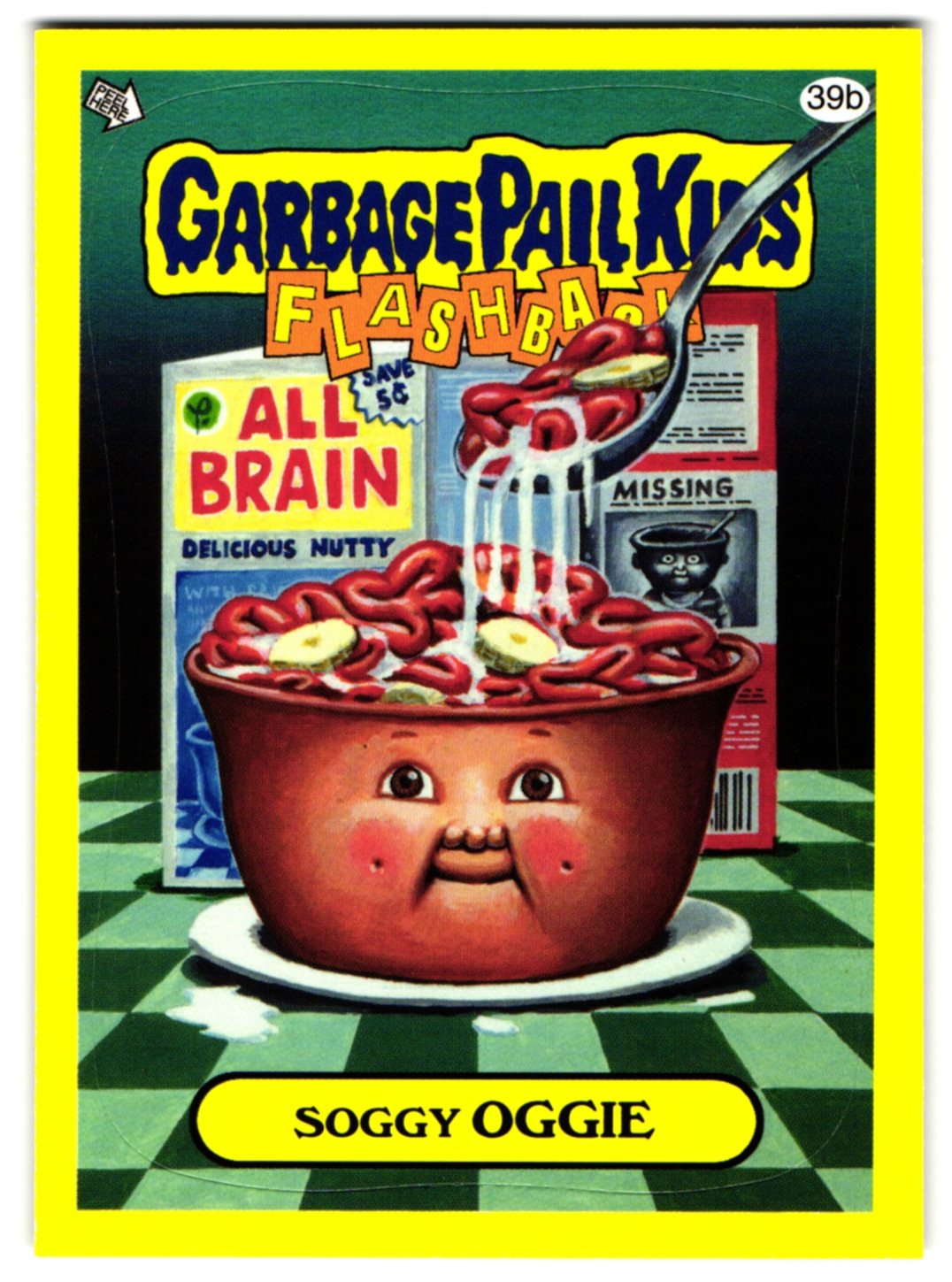 Zombie Cereal Soggy OGGIE GPK Garbage Pail Kids 2011 Flashback Series 3 #39b
