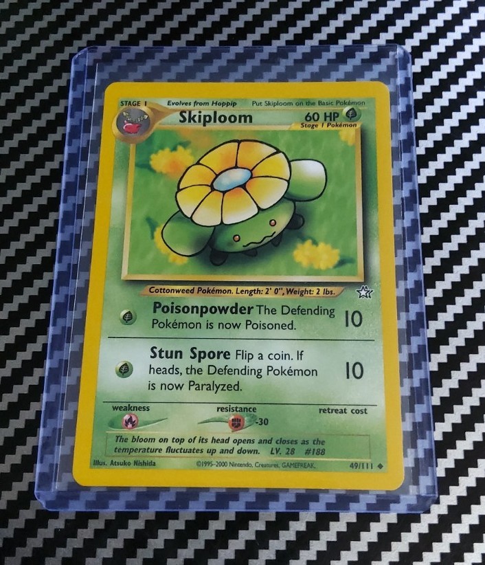 NM Skiploom 49/111 Neo Genesis Regular Non Holo Unlimited Pokemon WotC