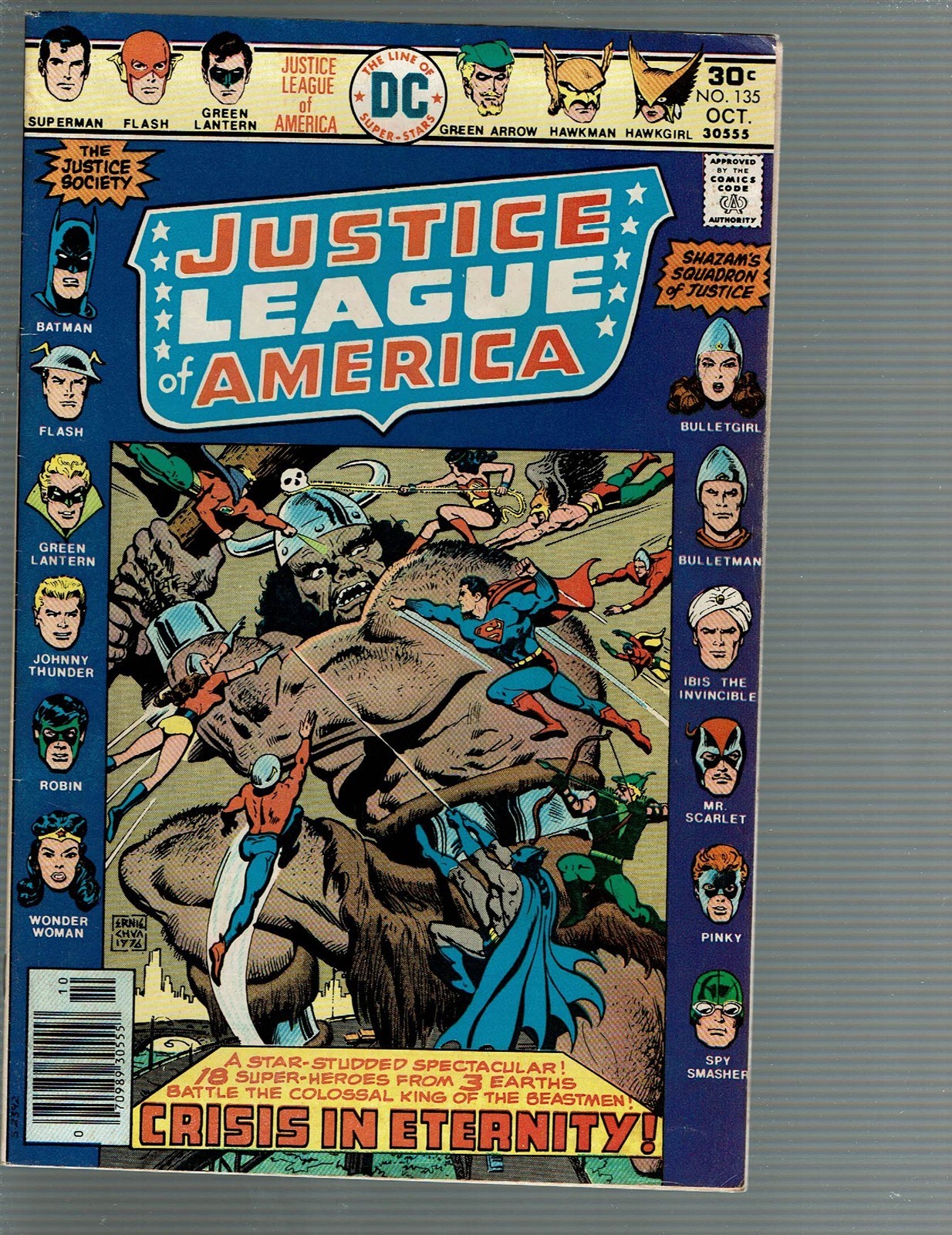 Justice League of America 135 JSA Shazam Heroes Earth S Crisis F/VF