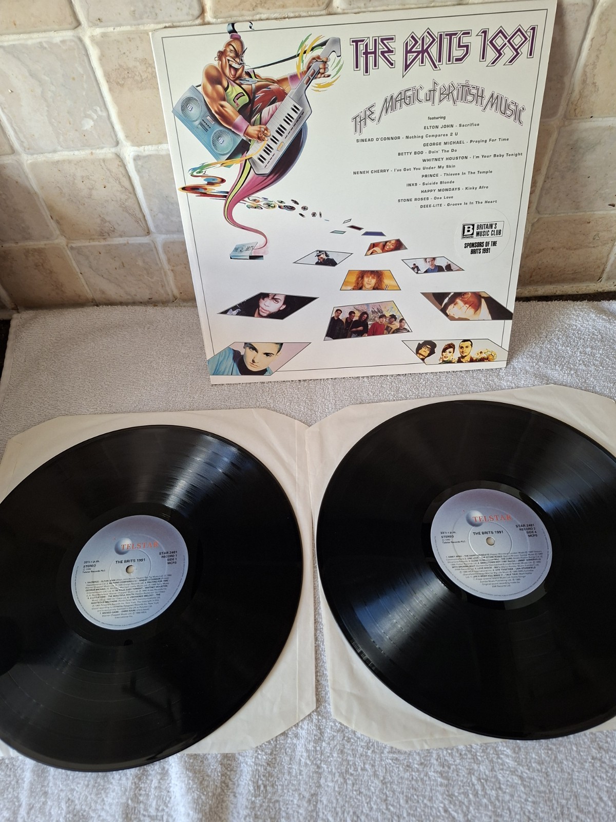Various - The Brits 1991 Vinyl Double LP TESTED EX CONDITION