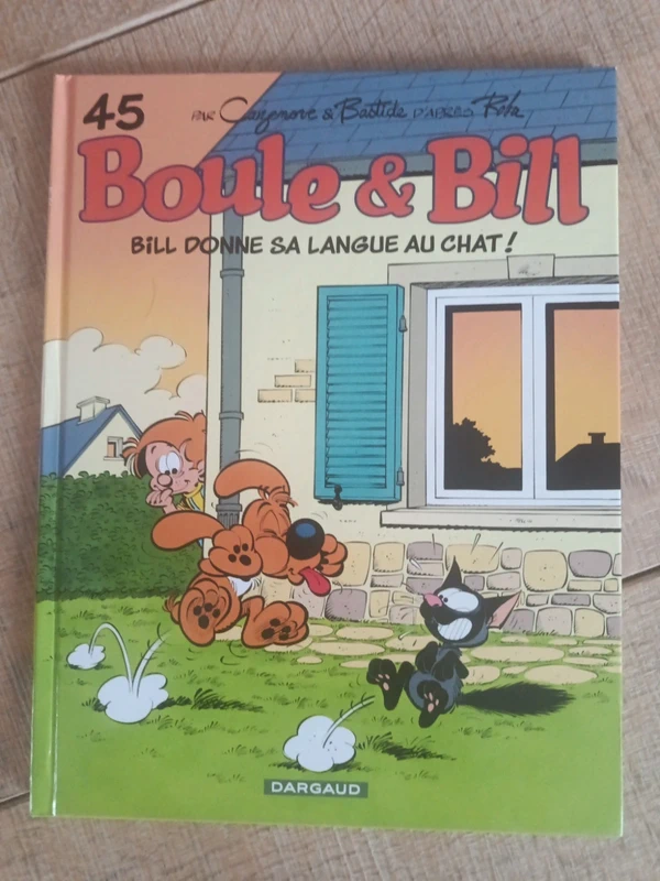 Boule & Bill - Tome 45 - Bill donne sa langue au chat - Cazenove Christophe