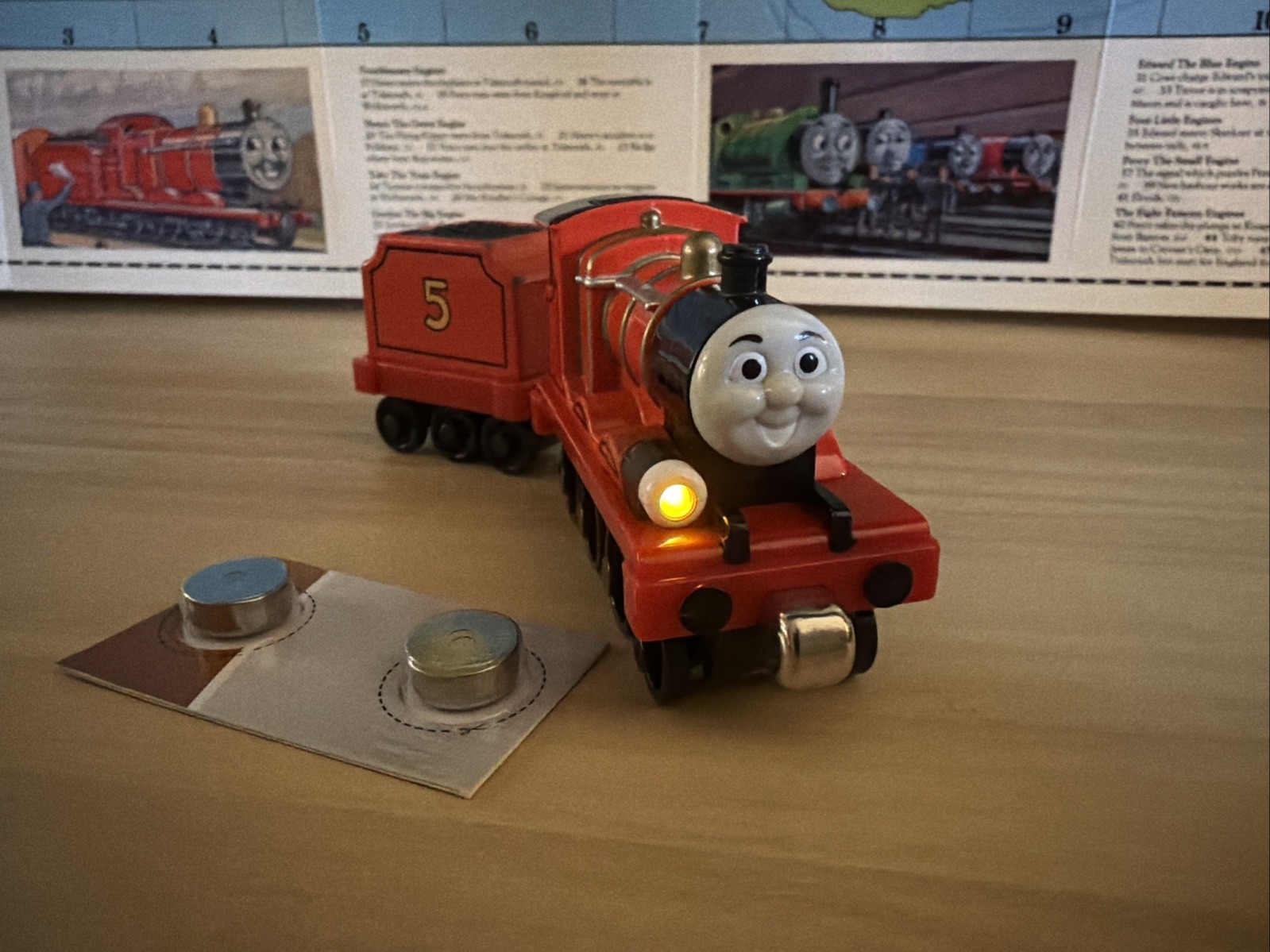 TALKING JAMES THOMAS FRIENDS TRAIN TAKE Along n play Diecast ! PHRASES 2009