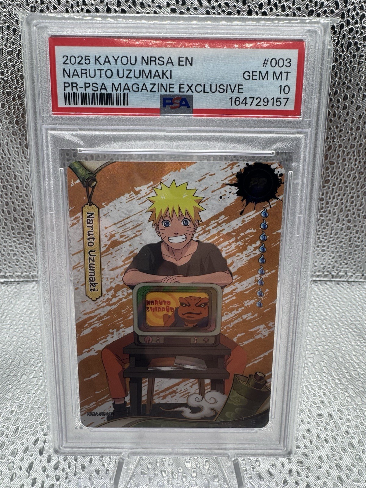 Kayou 2025 NRSA EN Naruto Uzumaki #003 Promo Magazine Exclusive PSA 10