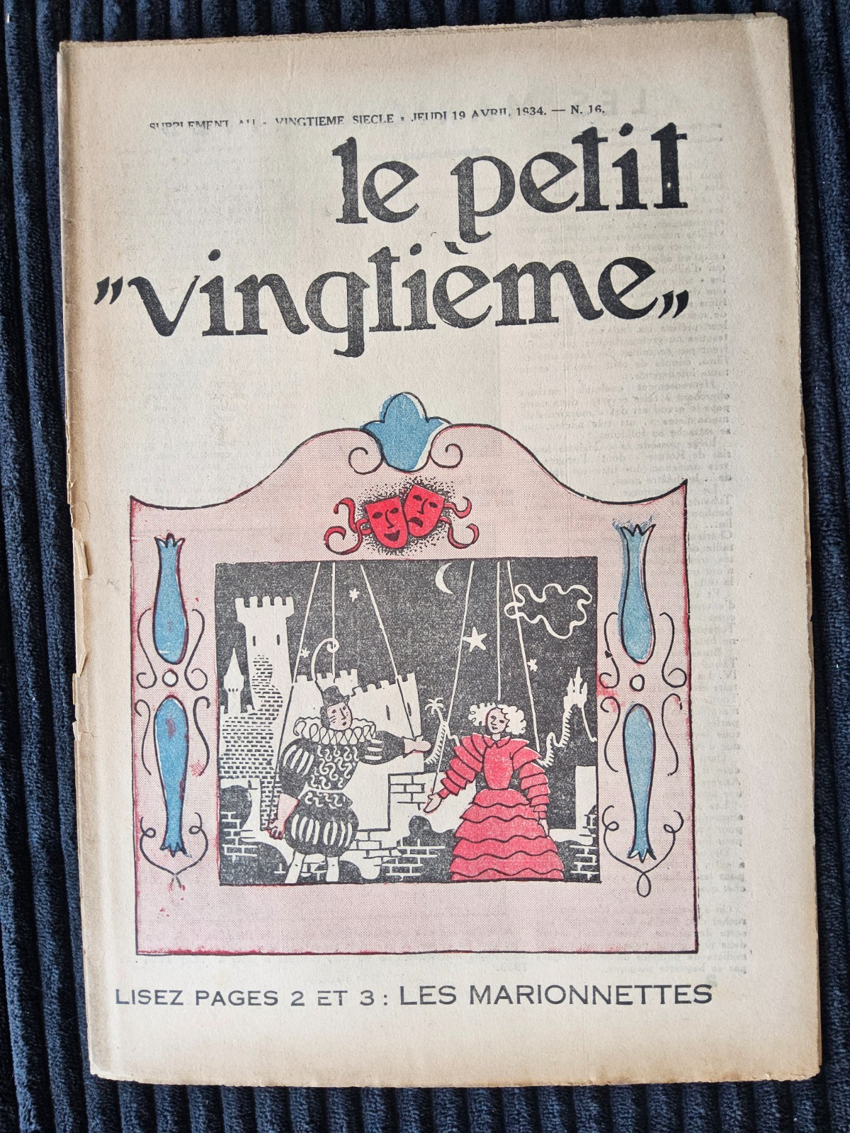 Tintin - Petit Vingtième - Numéro 16 de 1934