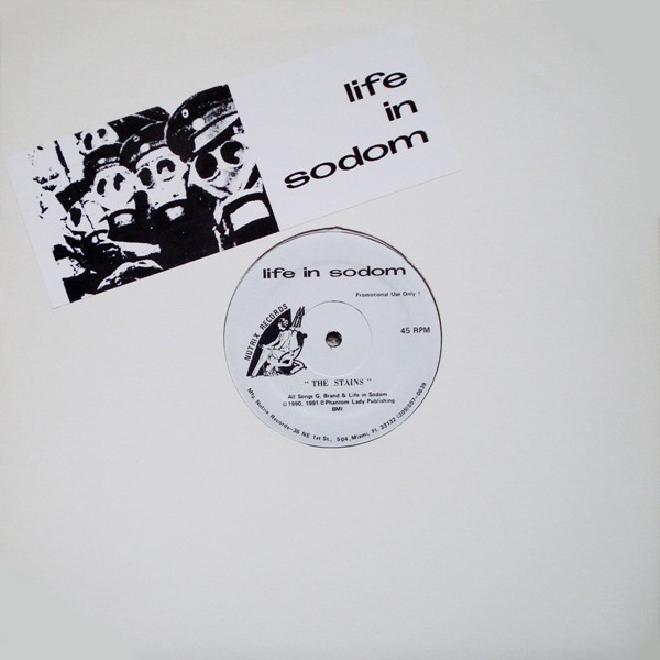 Life In Sodom - The Stains (12", Promo) (Near Mint (NM or M-)/Very Good Plus (VG