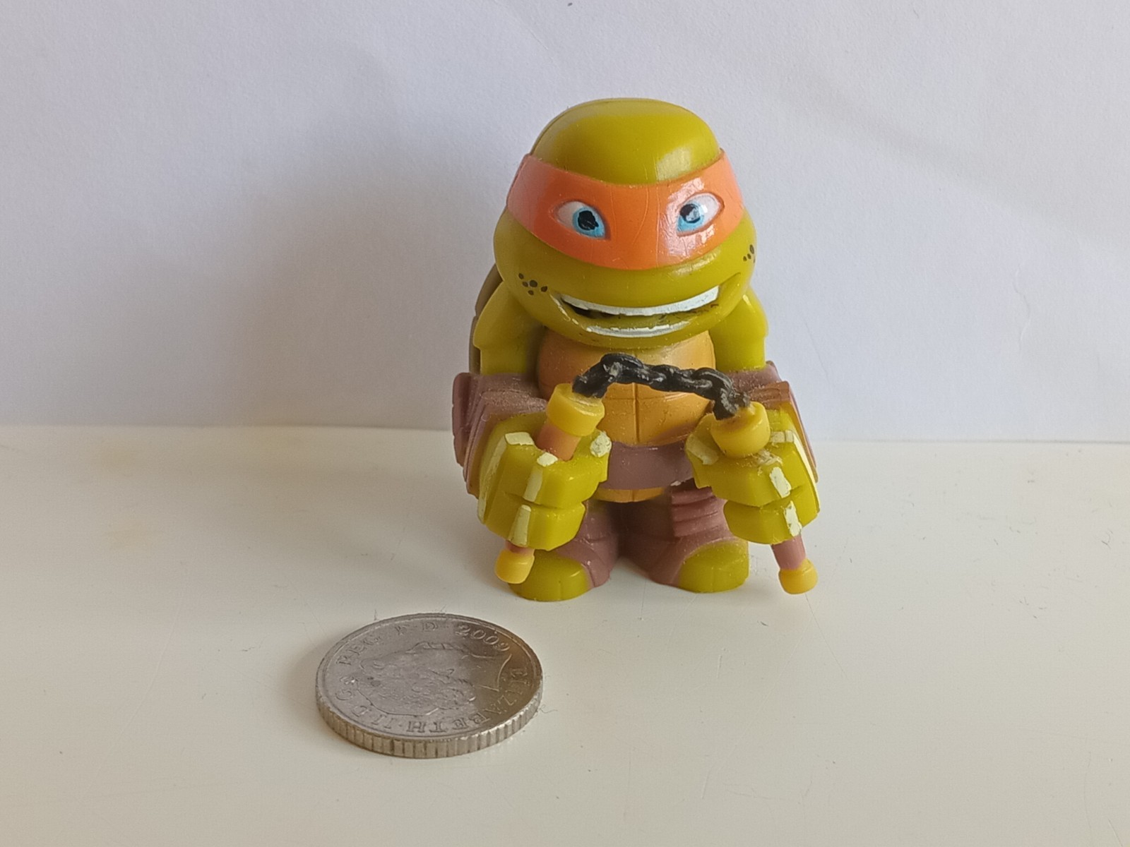 Teenage Mutant Ninja Turtles TMNT Michelangelo Figure Toy Mini Cake Topper 2014