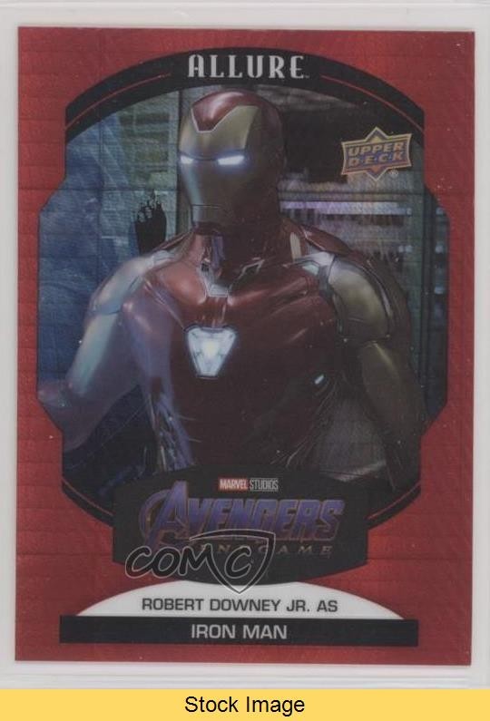 Upper Deck 2022 Marvel Allure Red Prism Robert Downey Jr come Iron Man LEGGI 1e7p