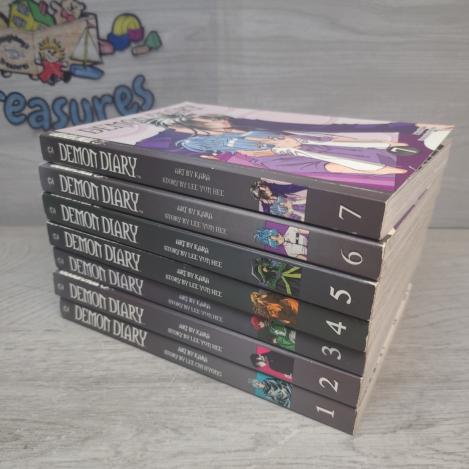 Demon Diary Manga inglese serie completa 1-7 Kara Lee Yun Hee brossura 