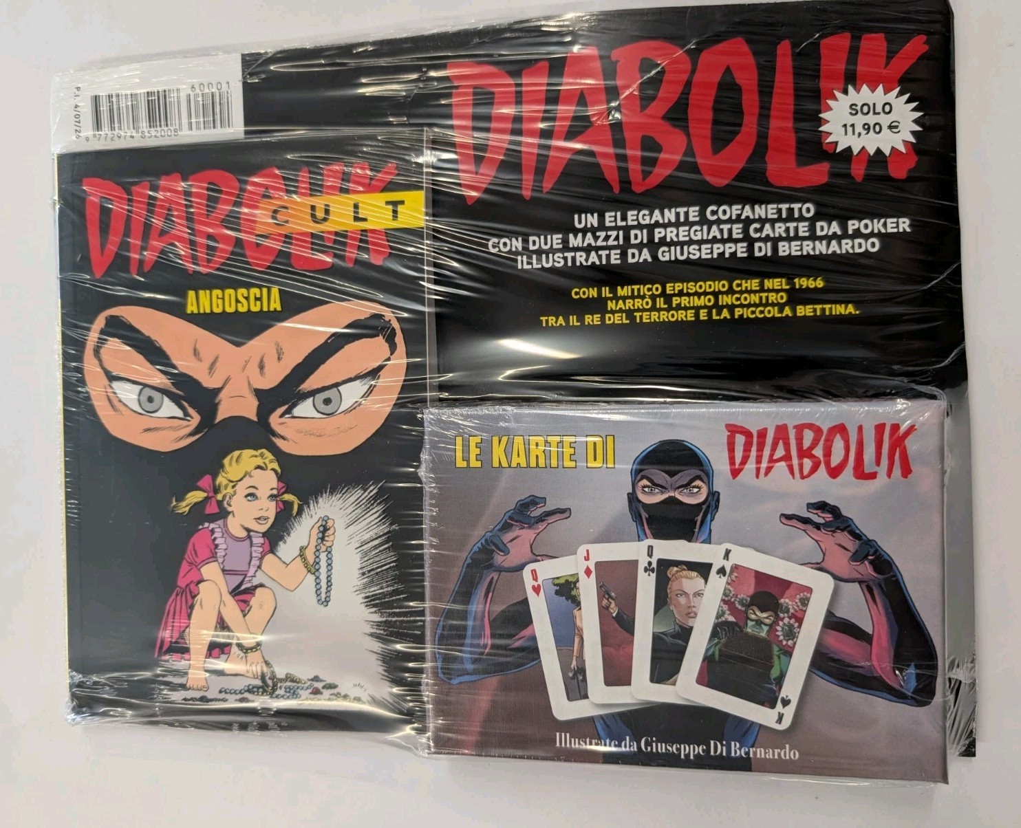 DIABOLIK CULT ANGOSCIA+ CARTE KARTE DI DIABOLIK NUOVO EDICOLA LUGLIO 2026