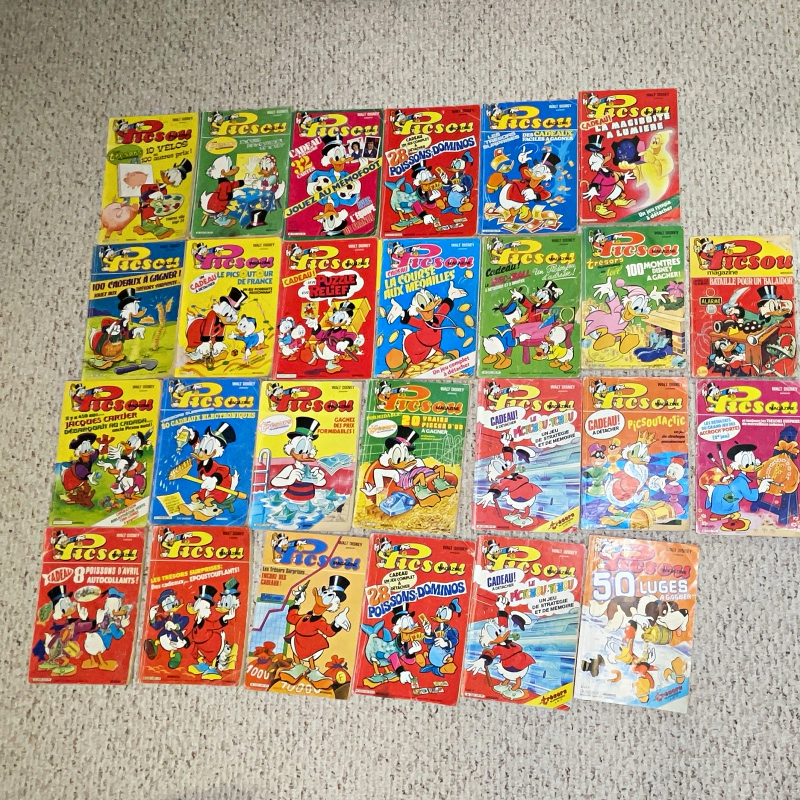 Lotto 26 riviste Picsou Disney fumetto francese
