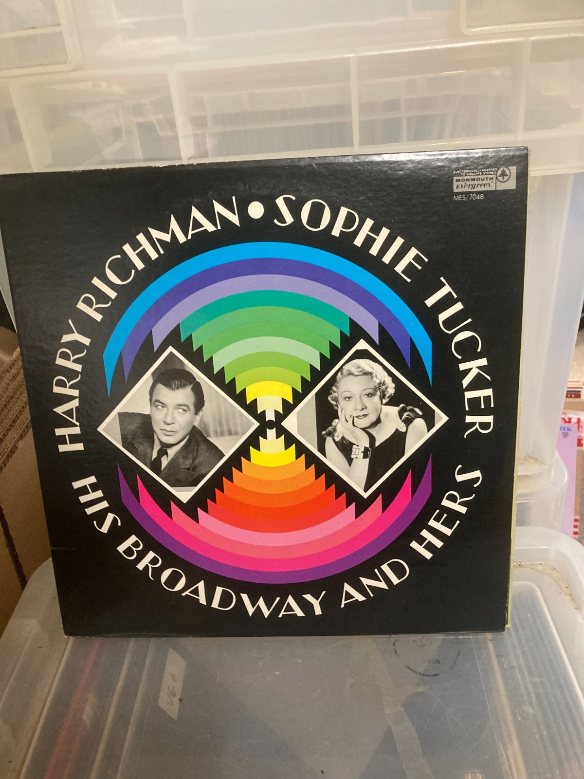 HARRY RICHMAN AND SOPHIE TUCKER HIS BROADWAY AND HERS, VINYL LP, MES/7048, VG+