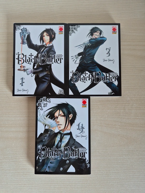 Lotto Manga Black Butler Vol 1, 3 e 4