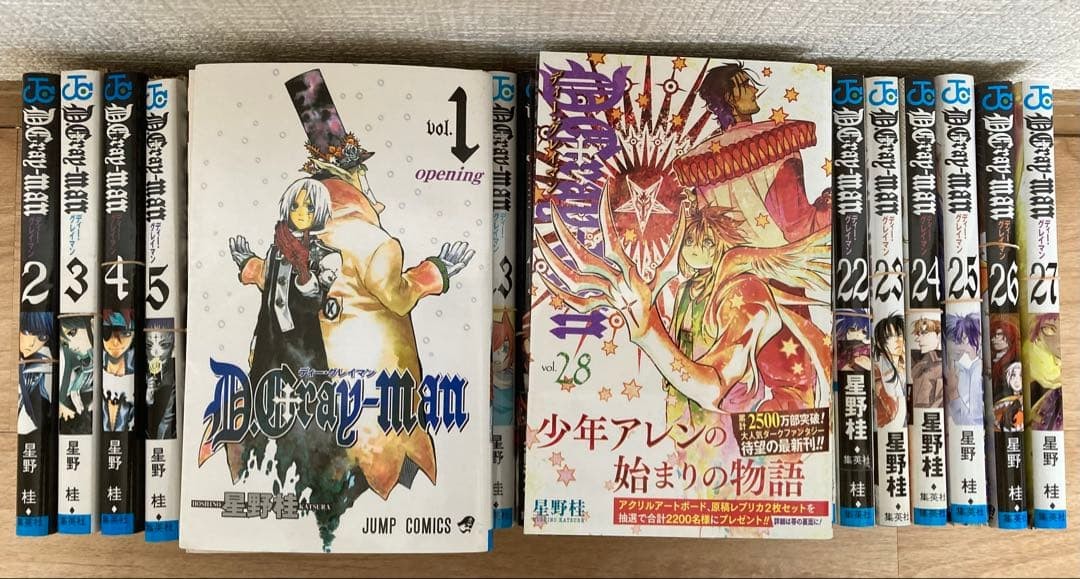 D.Gray-Man 1 Set Completo 28 Volumi per Taglio Autocatering Katsura Hoshino Jap