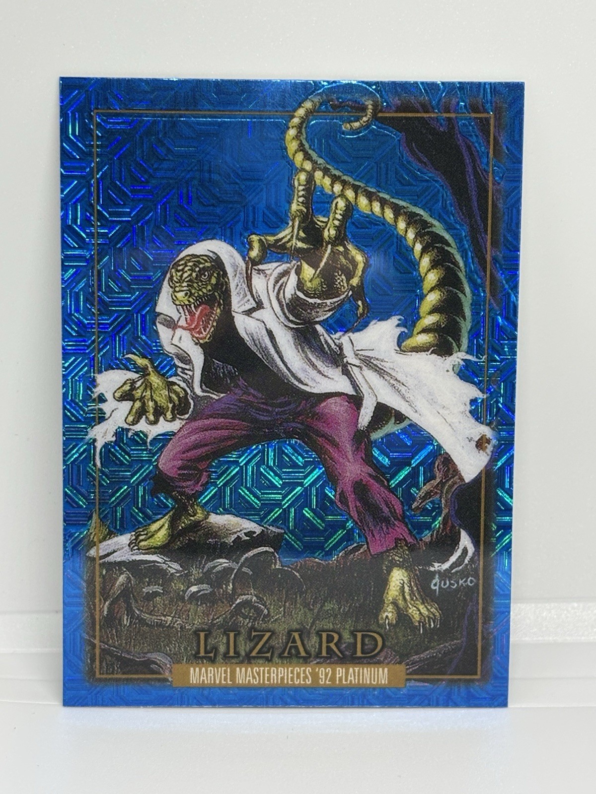 Marvel Masterpieces 1992 Platinum Lizard Blue Traxx #41