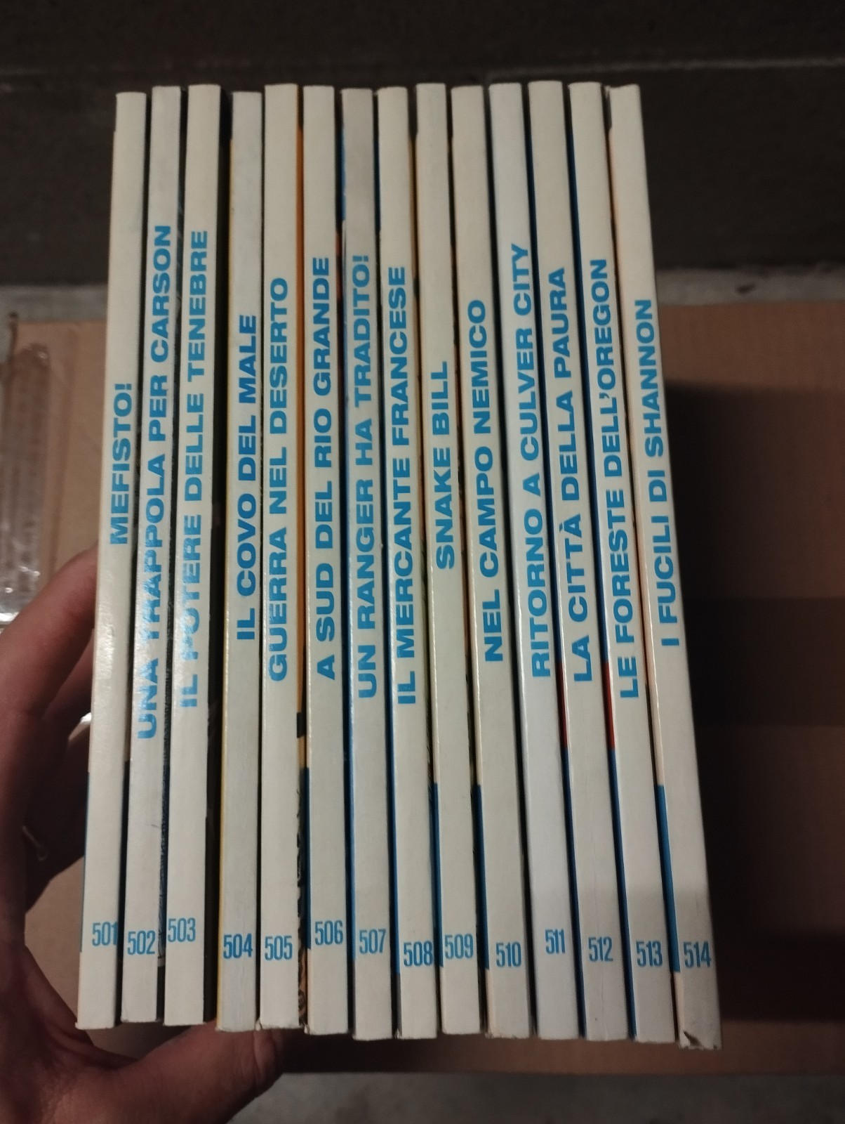 Tex fumetti Bonelli sequenza completa 501 - 514