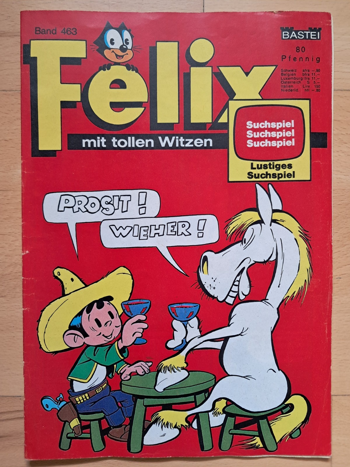 Felix n.463 con gioco di ricerca e wastl - BASTEI COMICHEFT TOP Z1
