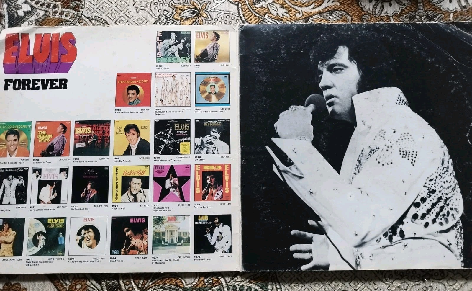 Doppio LP Elvis Presley forever 1975 Come In Foto
