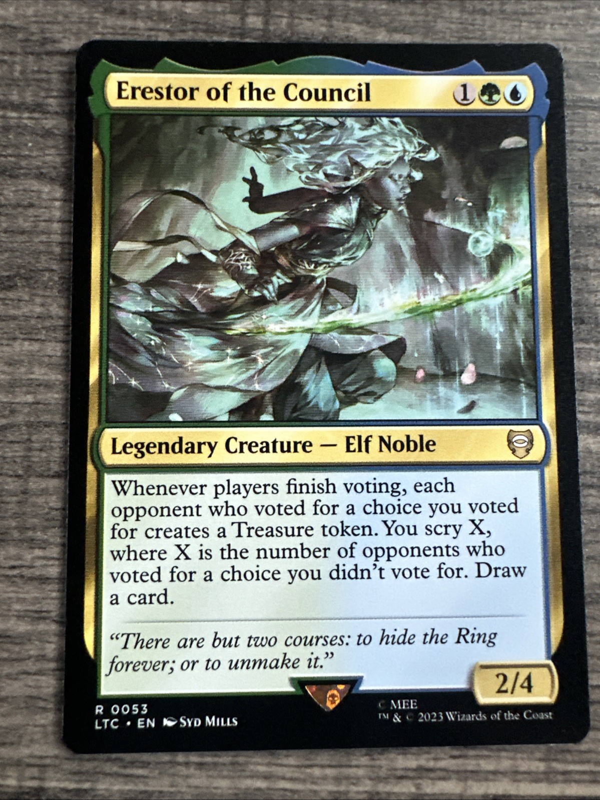 x1 Erestor of the Council R MTG Commander: The Lord of the Rings: Tales of Middl