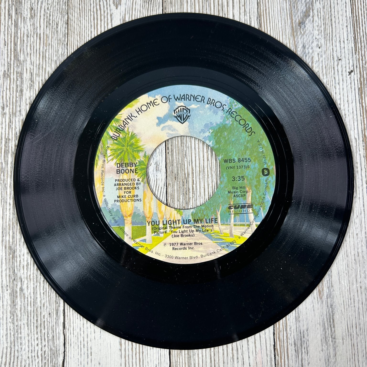 Debby Boone - You Light Up My Life 7" Single 1977 Warner Bros. Pop 45 RPM