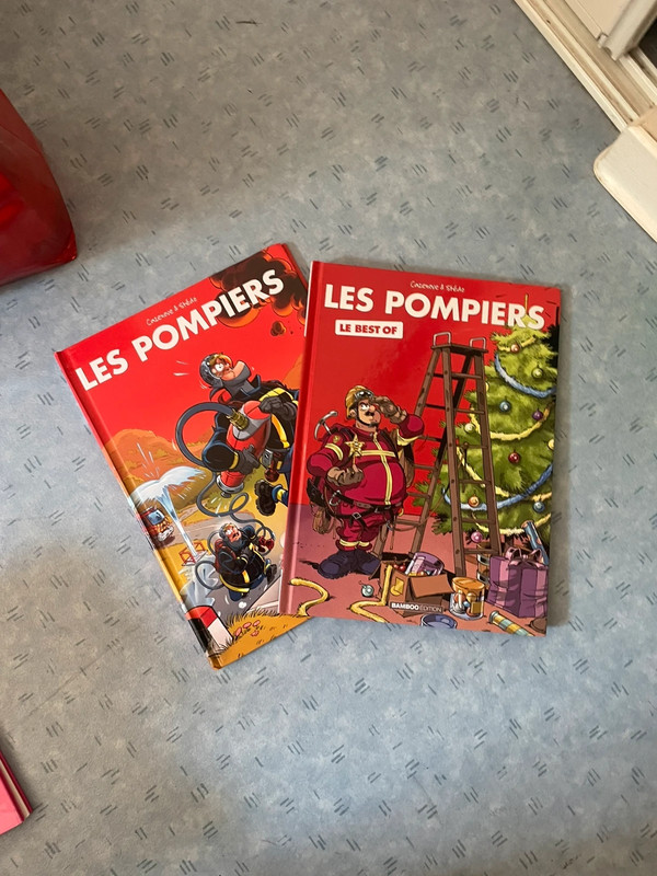Lot de deux bd sur les pompiers