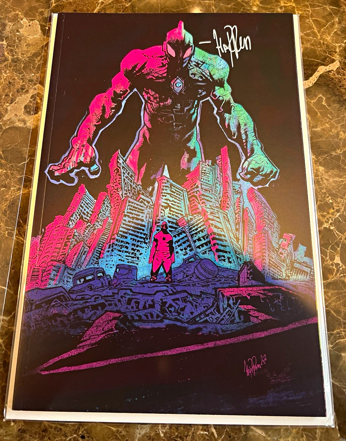 Ultramega #1 2021 Sanctum Sanctorum variante vergine firmato da James Harren quasi nuovo