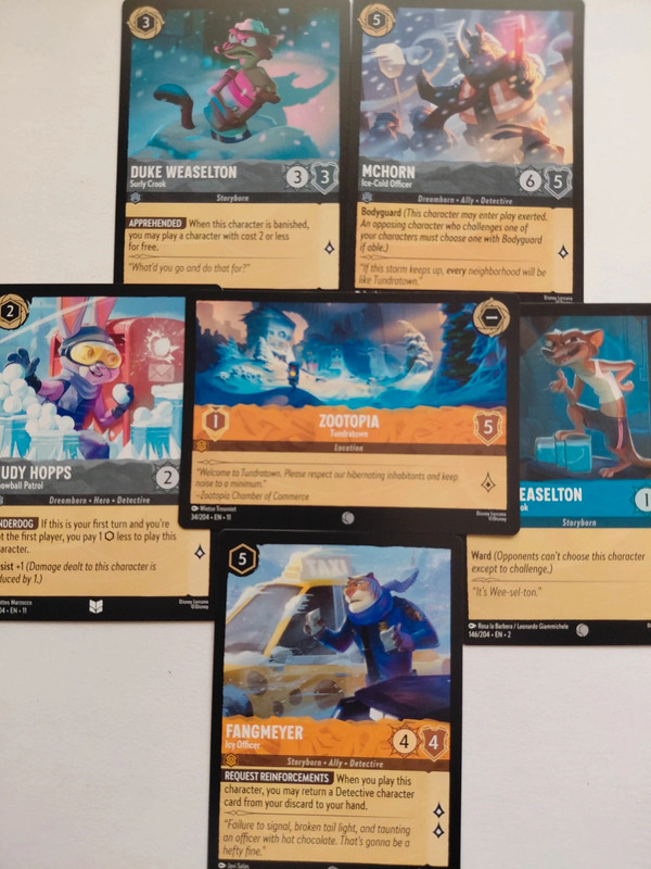 Cartas Lorcana - Zootopia