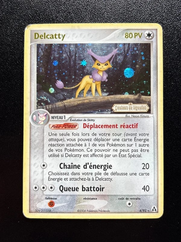Delcatty 4/92 reverse stamp ex Créateurs de Légendes