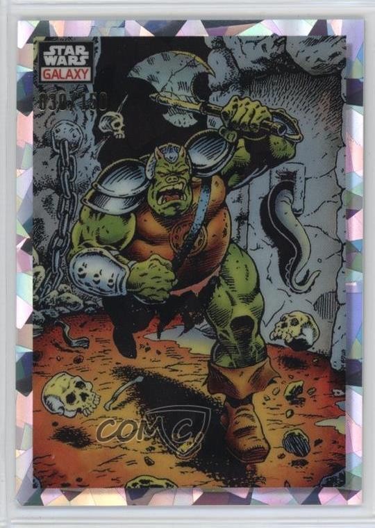 2023 Chrome Star Wars Galaxy rifrattore atomico 30/150 Gamorrean Guard carica! u0u