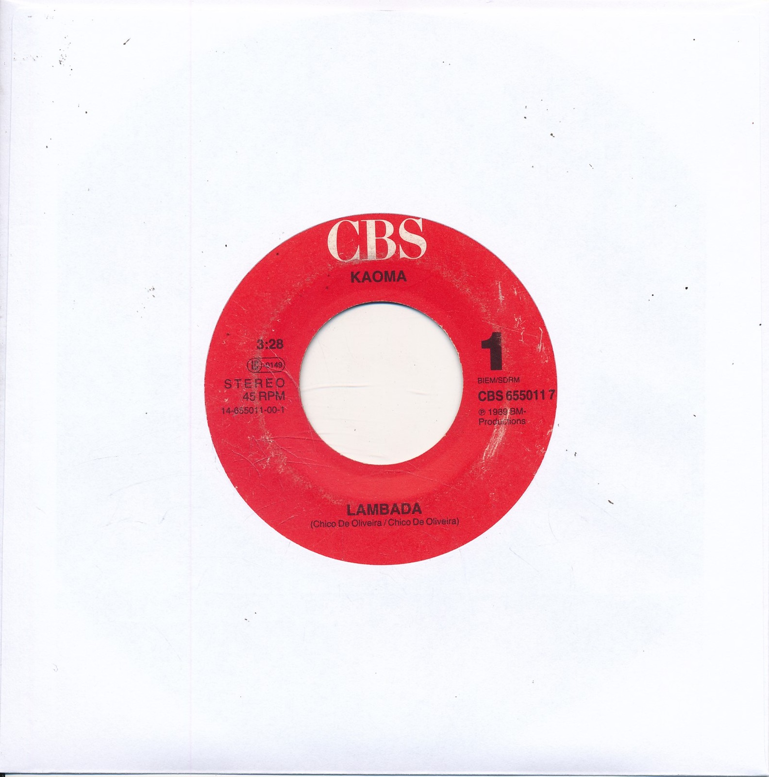 Lambada - Kaoma - LC Single 7" Vinyl 202/13
