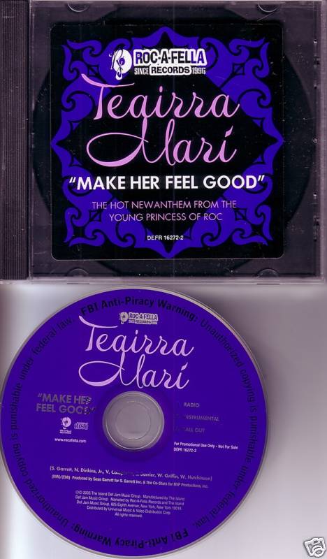 TEAIRRA MARI Make her Feel good RADIO & INSTRUMENTAL PROMO DJ CD Single 2005