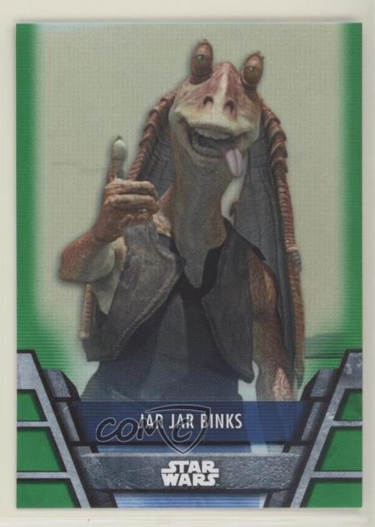 2020 Topps Star Wars Holocron Green Jar Jar Binks #REP-2 0ad