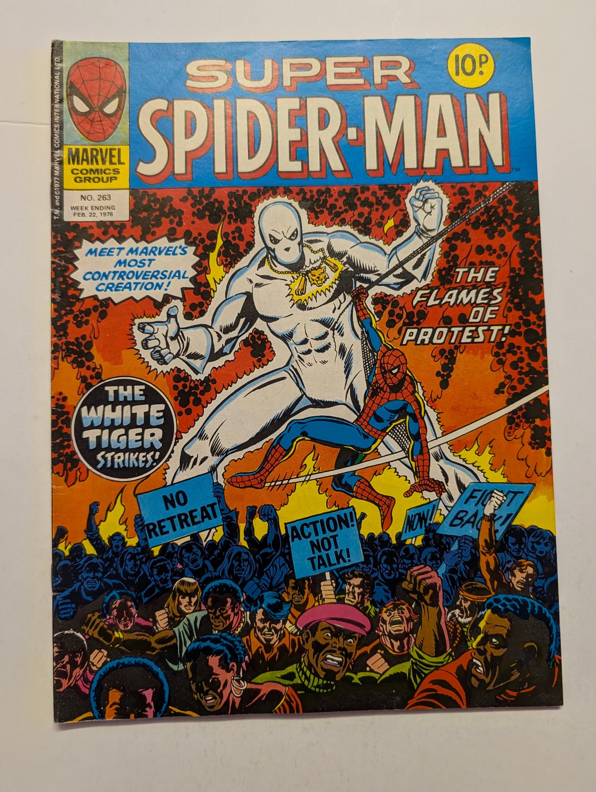 Super Spider-Man Weekly No 263 February 22nd 1978, Marvel UK.