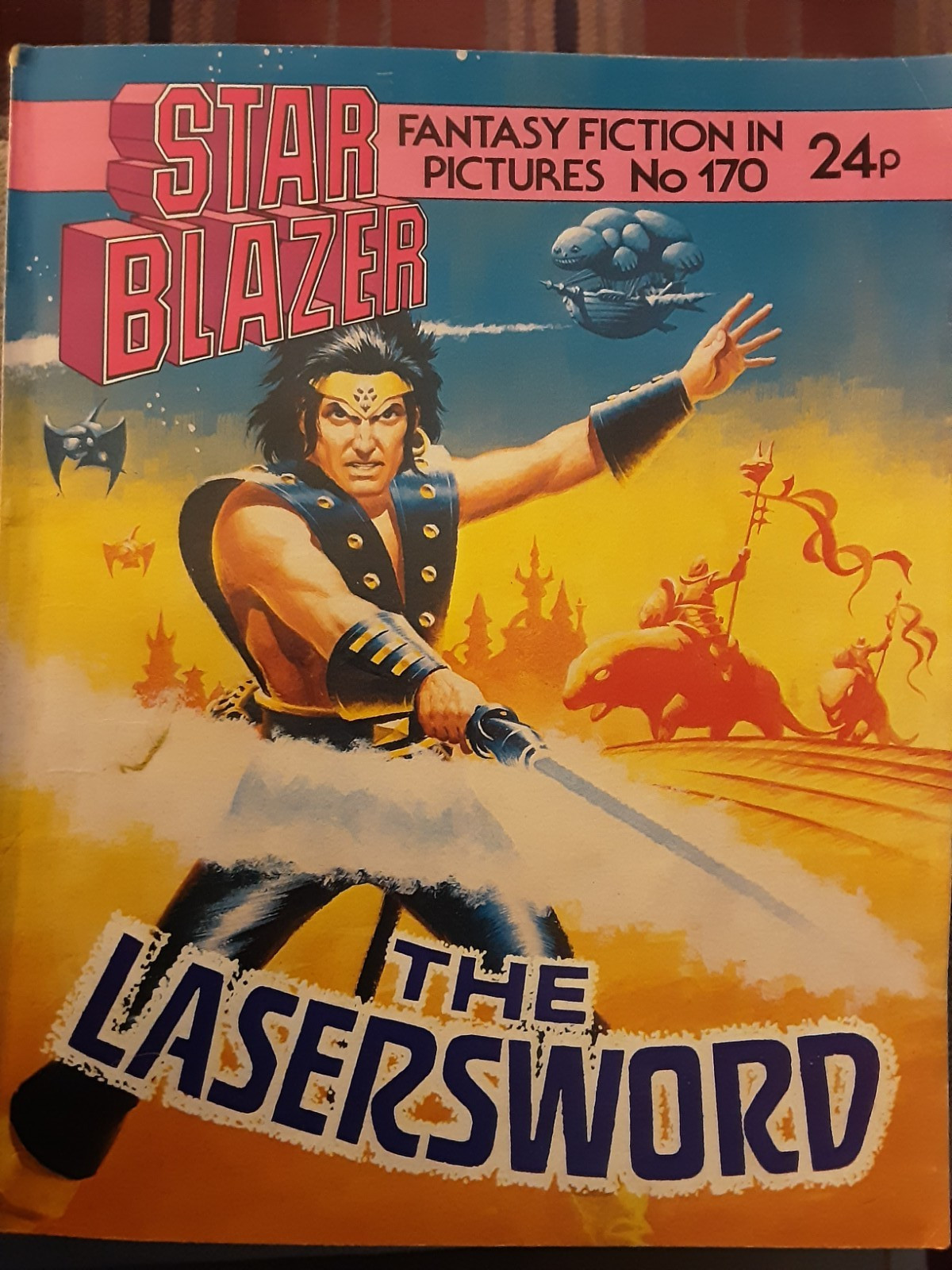 STARBLAZER FANTASY FICTION IN PICTURES COMIC NO 170 "THE LASERWORD" FROM  1986