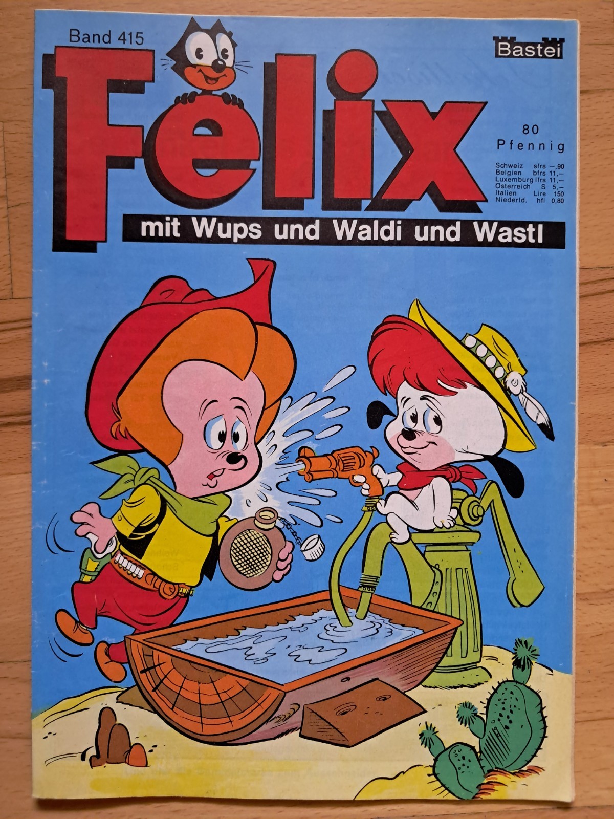 Felix n.415 con Wups e Waldi e Wastl -BASTEI COMICHEFT Z1-2