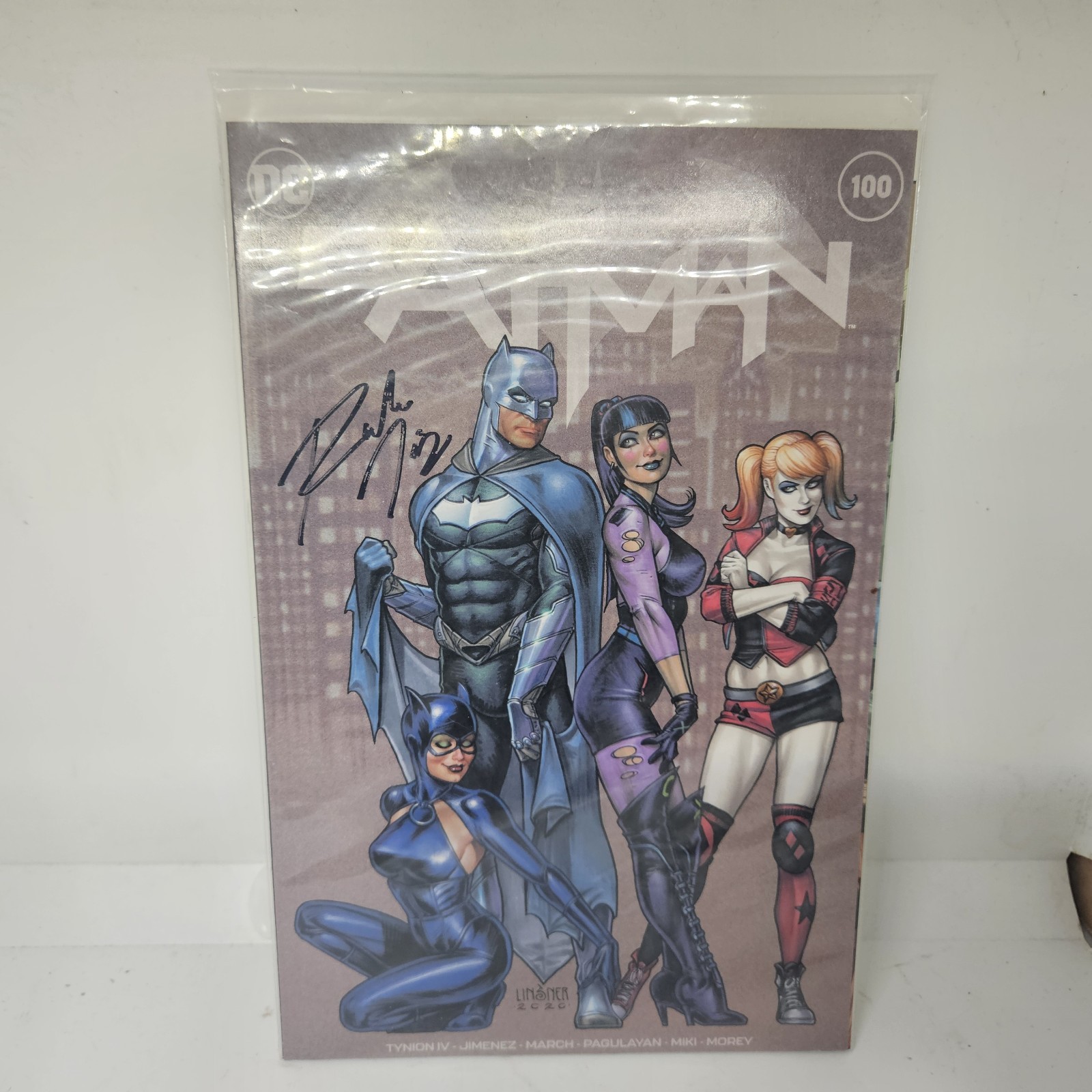 Batman #100 Joseph Michael Linsner Trade Variant Signed Metahumans Exclusive