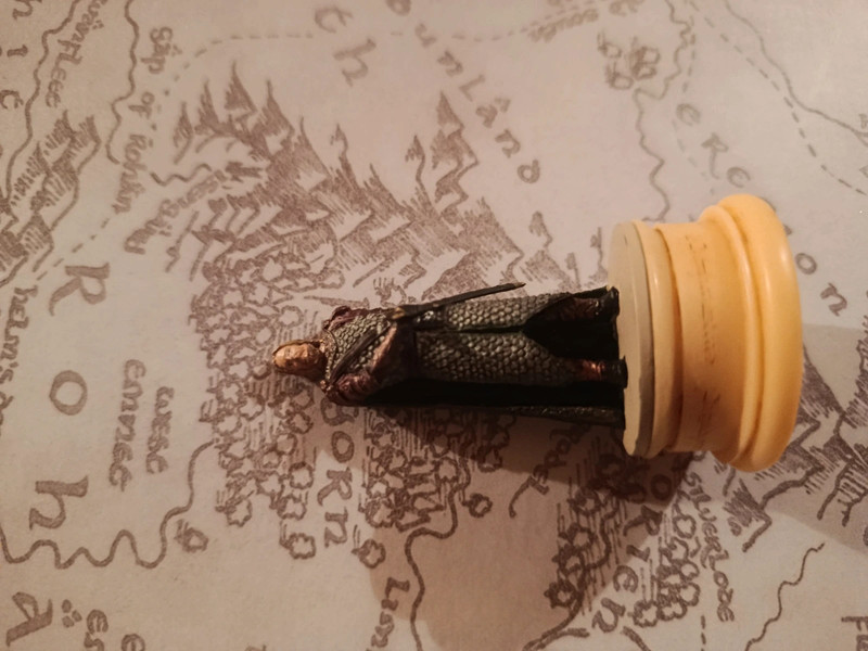 Pièce échecs eaglemoss seigneur des anneaux Hama pion blanc