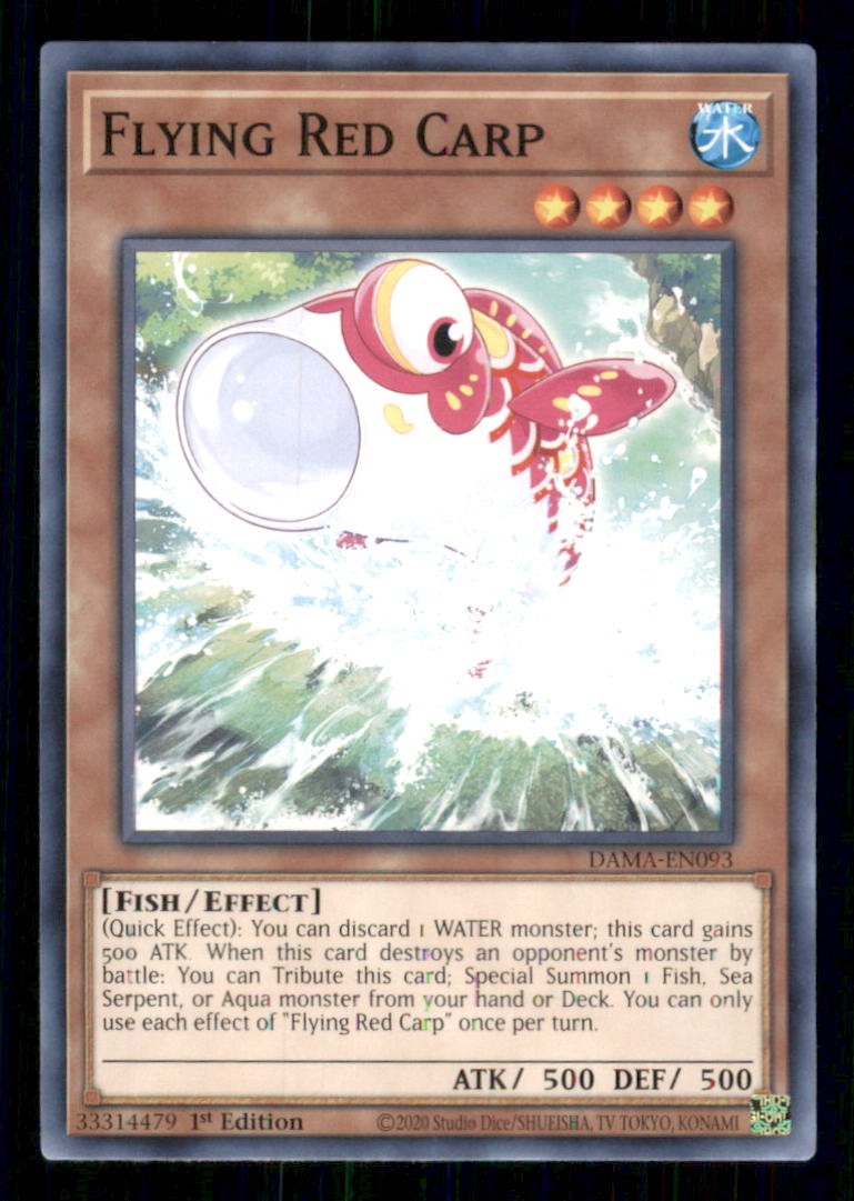 Carpa Rossa Volante DAMA-EN093 Comune Alba di Maestà Yu-Gi-Oh 1° Edizione Near Mint