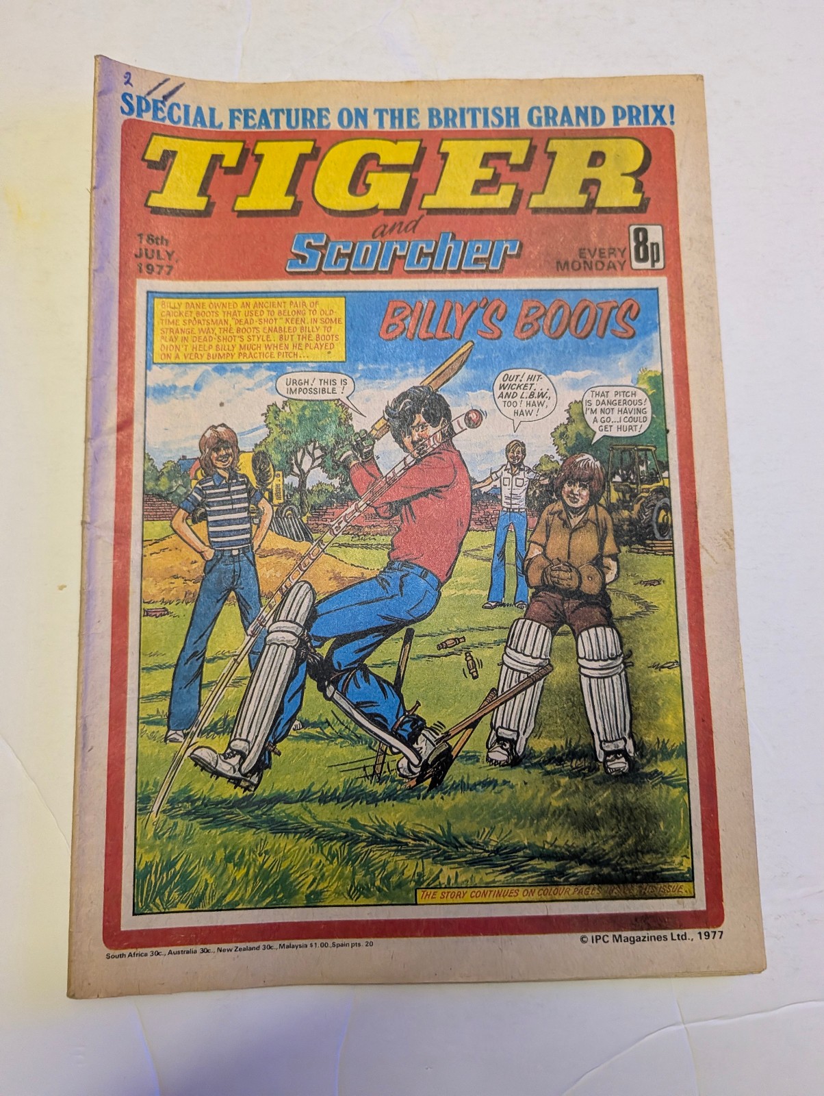 Tiger and Scorcher Comic 16th July 1977