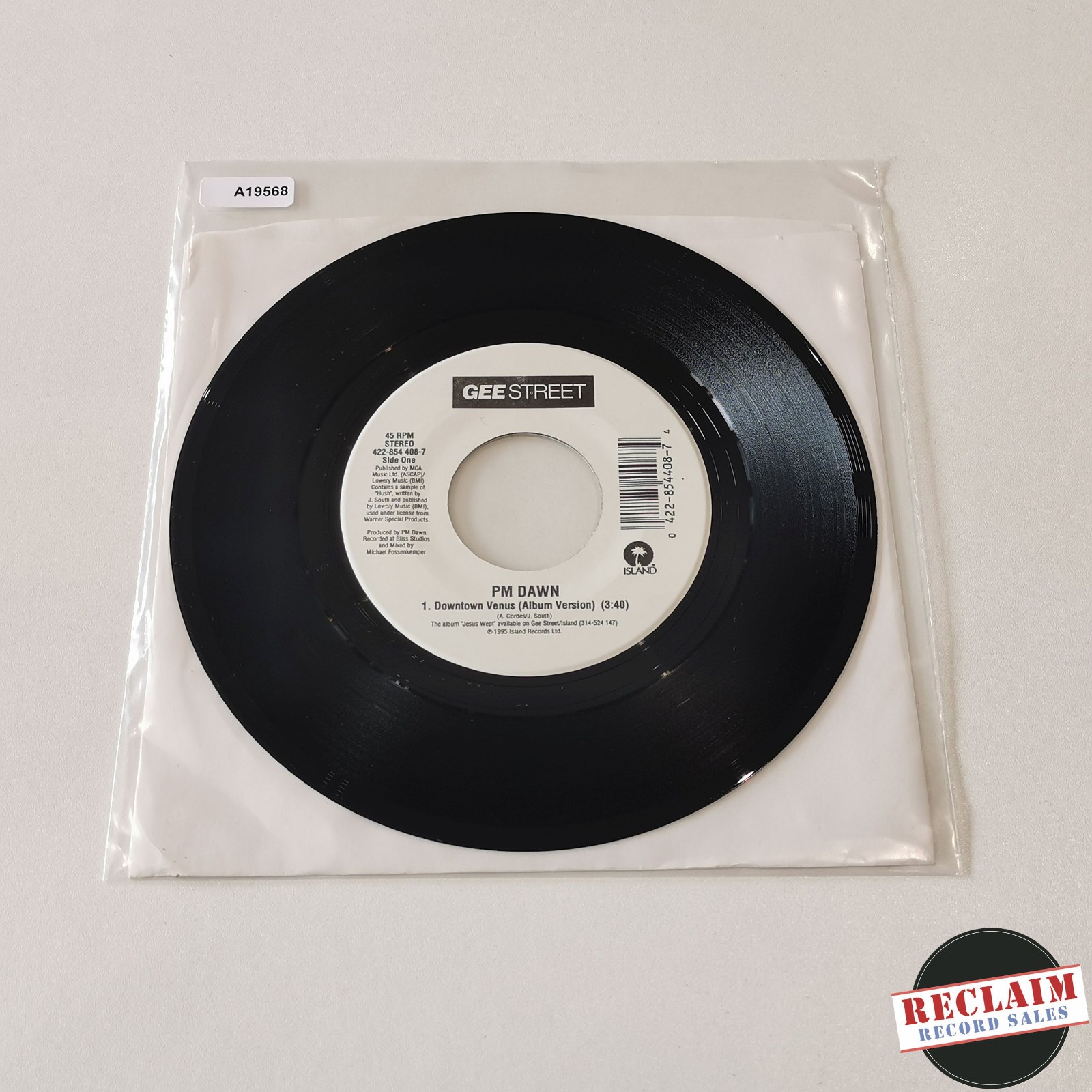 PM dawn - downtown venus 7" vinyl record VG+