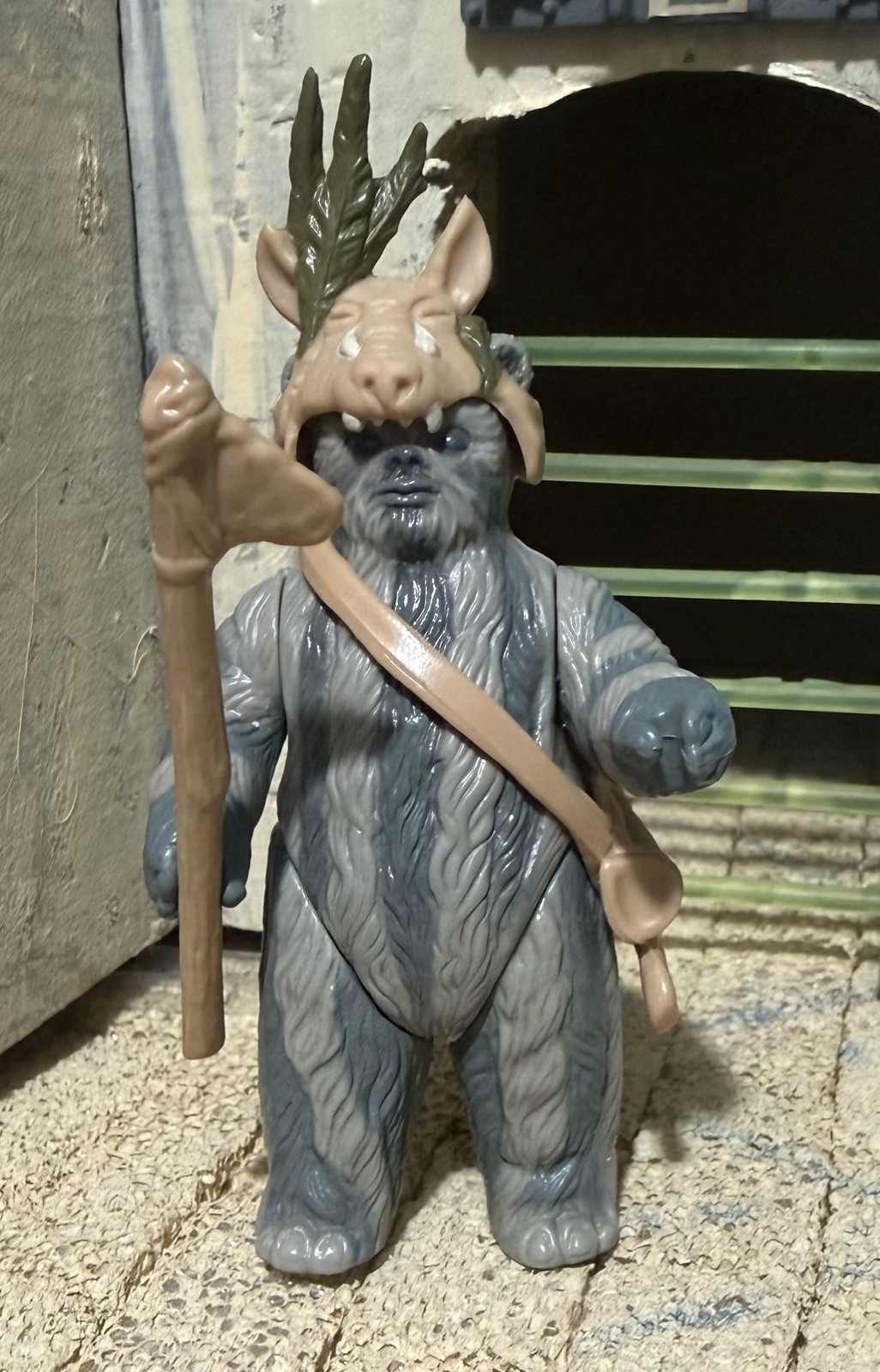 Teebo Ewok 100% Completo TAIWAN Star Wars ROTJ 1984 Vintage Kenner come nuovo