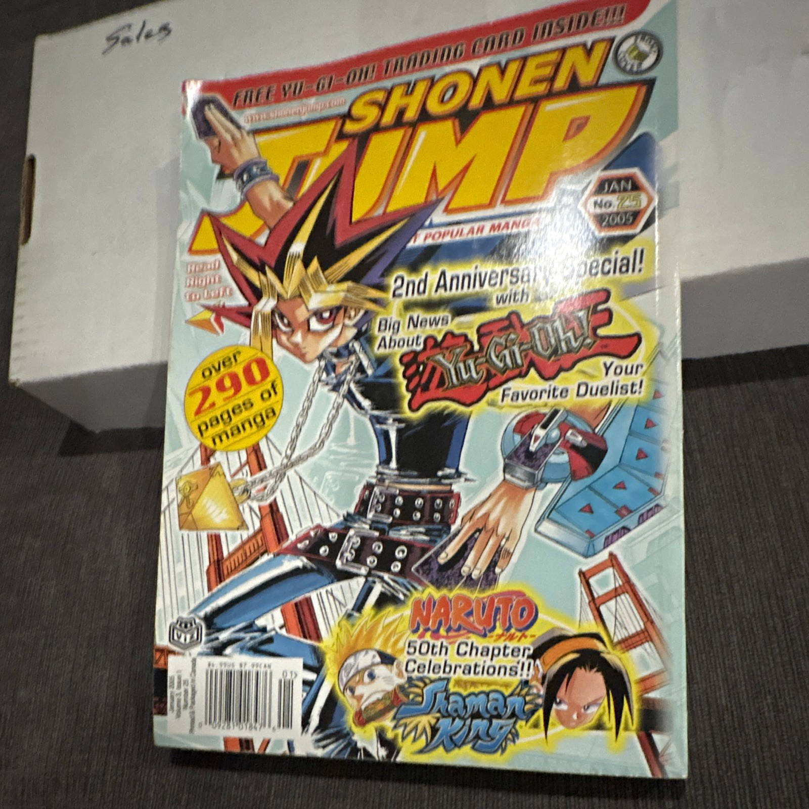Shonen Jump #25 gennaio 2005 Yu-Gi-Oh!/Naruto/Re Sciamano VIZ EN