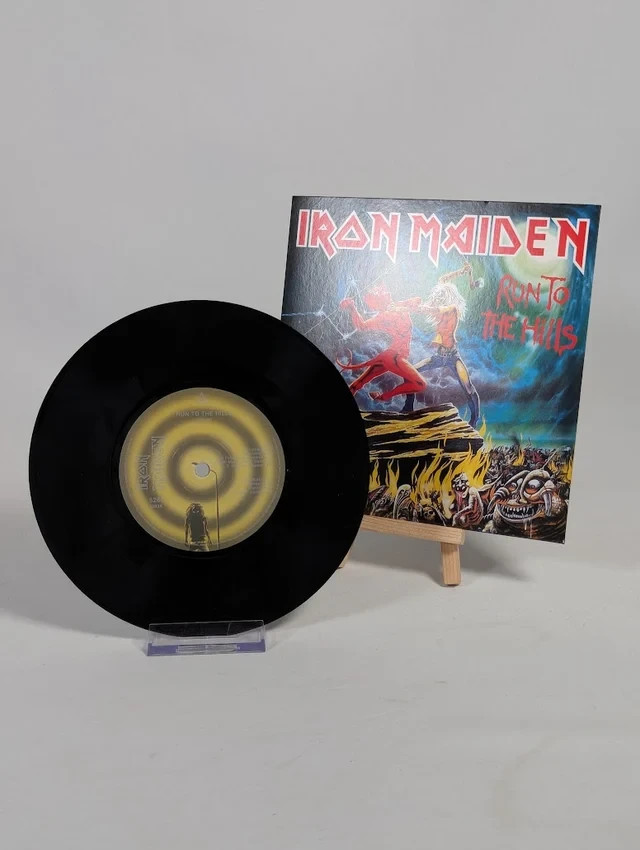 Iron Maiden Run to the Hills 7" Vinyl Record 2014 Parlophone Reissue
