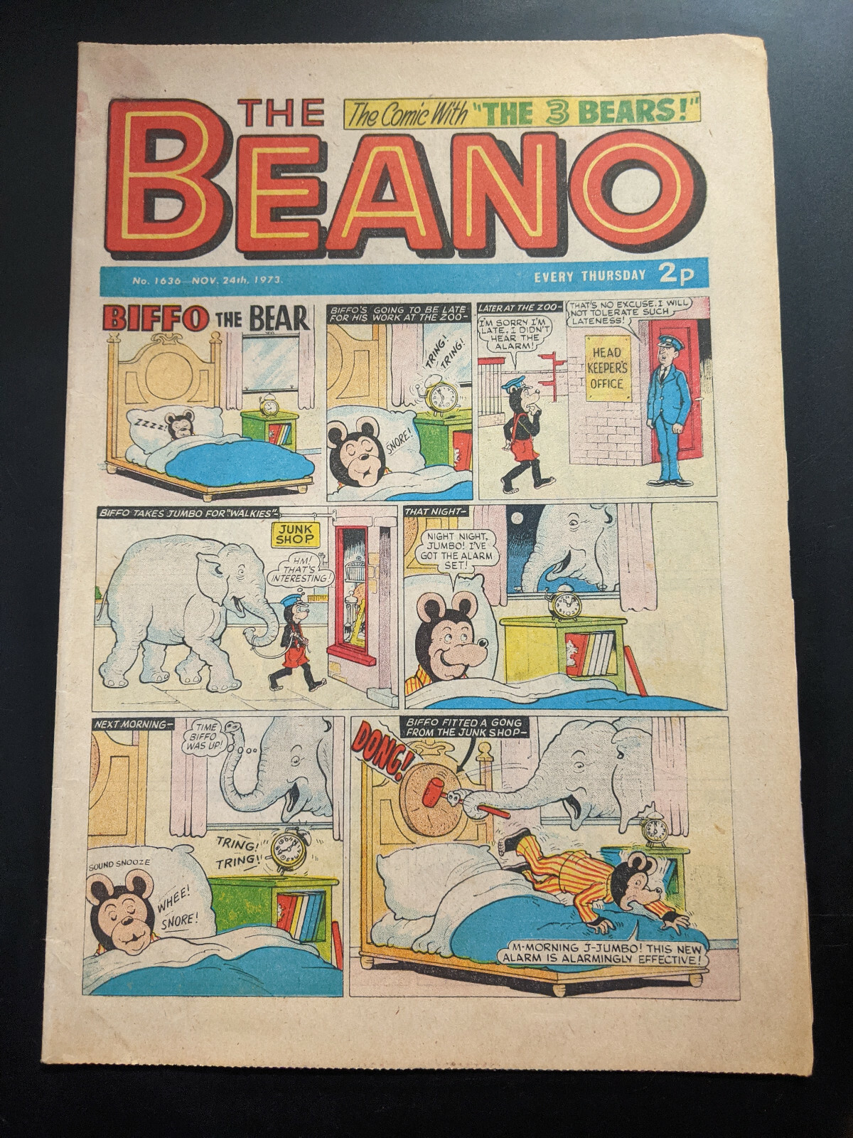 Beano Comic No 1636 November 24th 1973.