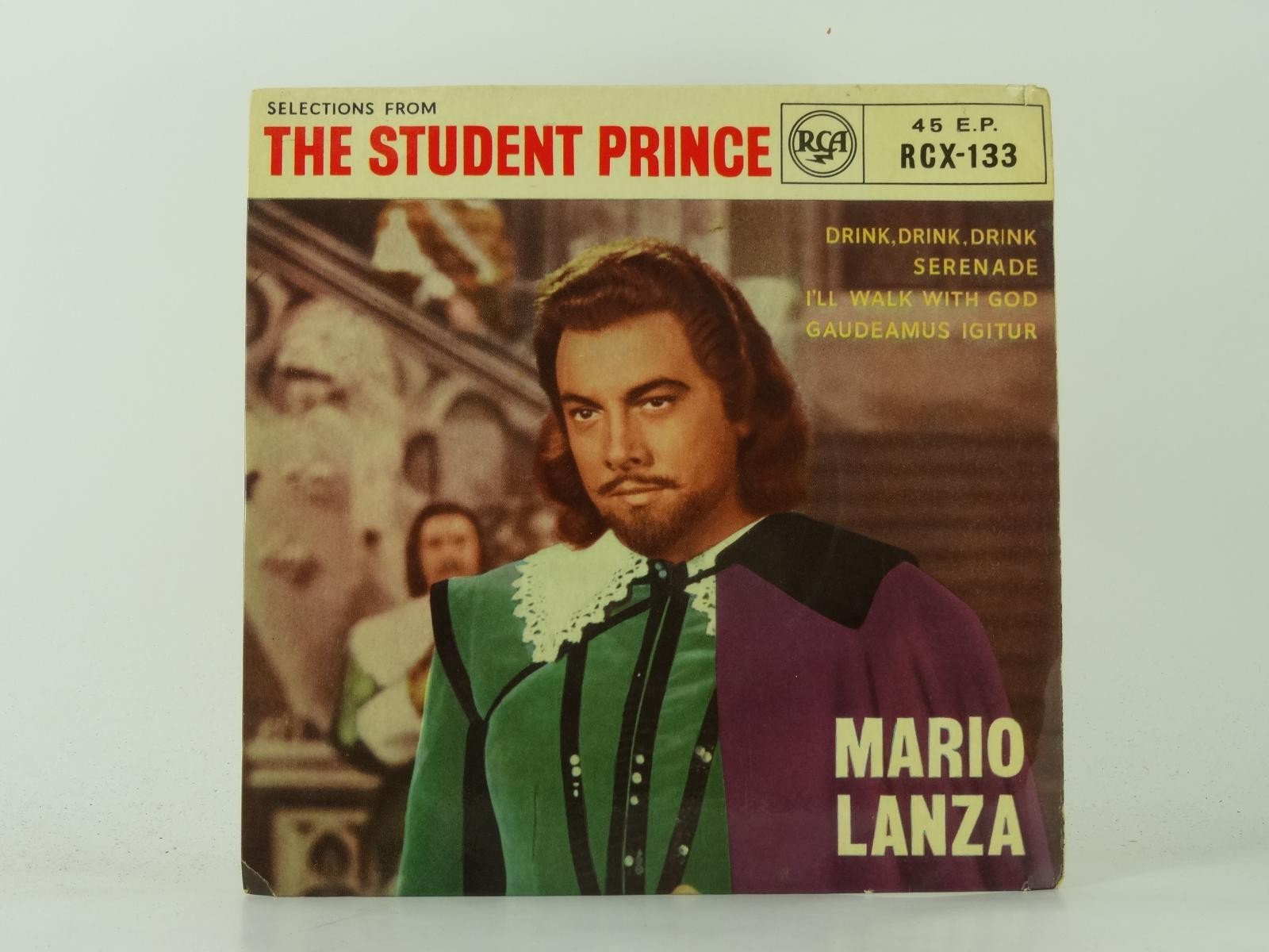 MARIO LANZA THE STUDENT PRINCE (52) 4 Track 7" Single including Picture Sleeve R
