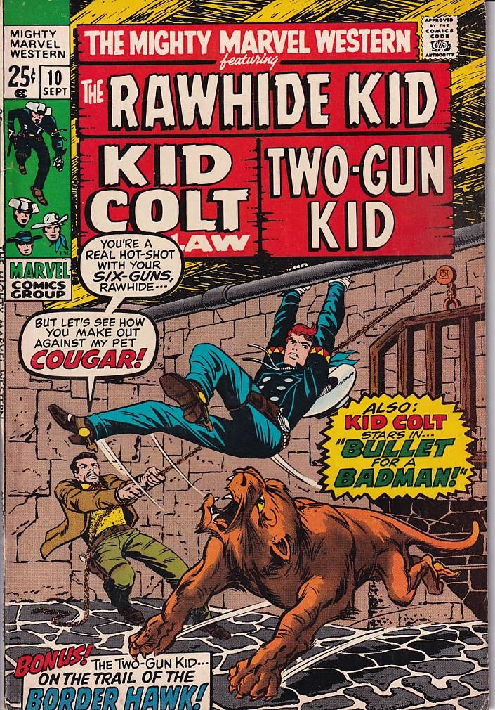 43633: MARVEL MIGHTY MARVEL WESTERN #10 VF Grade