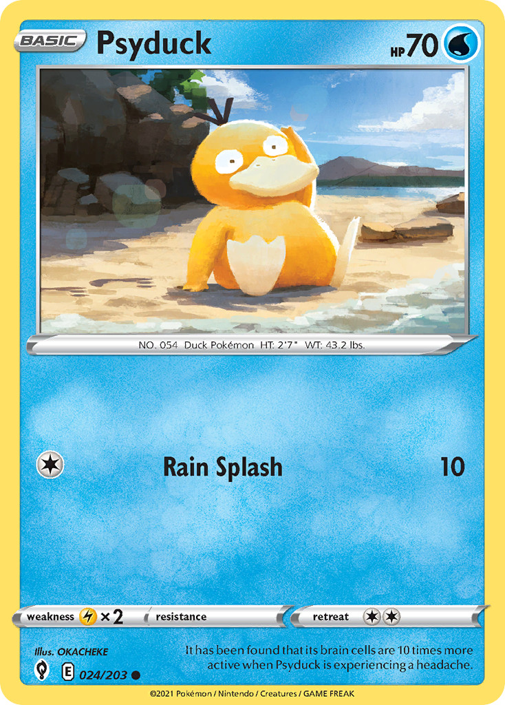 Psyduck 024/203 Evolving Skies C Pokemon NM